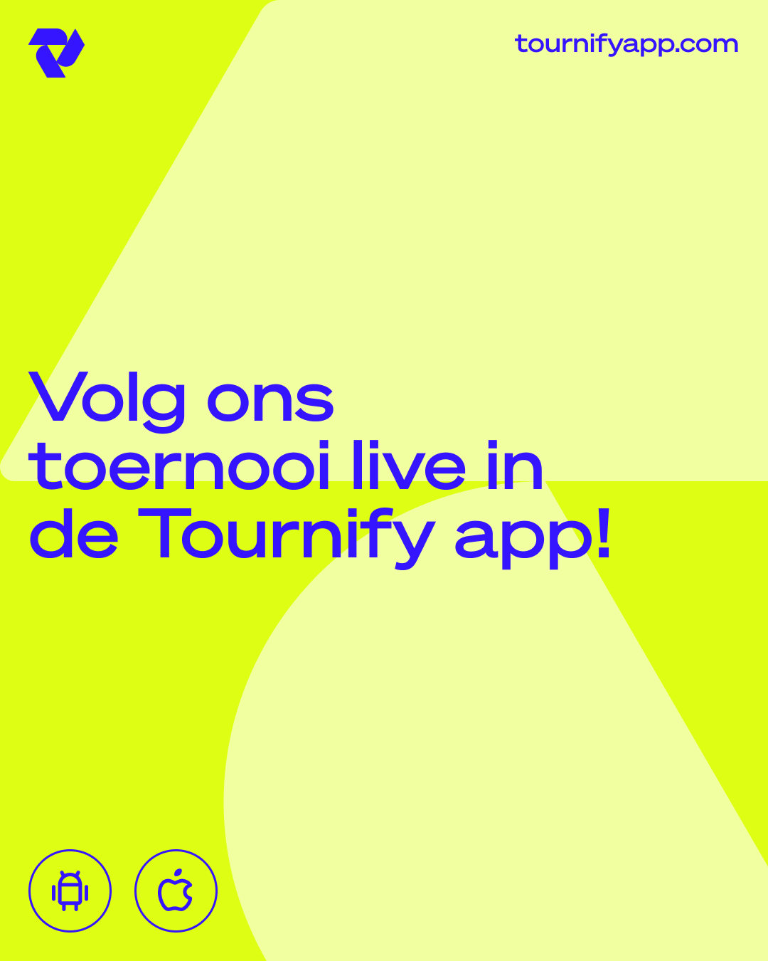 Tournify social media post - lime