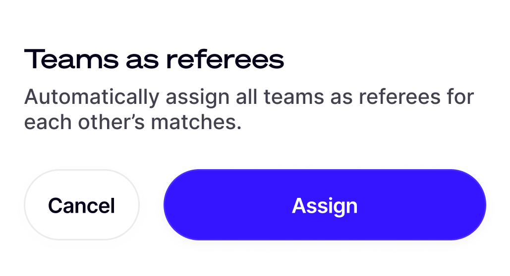 Teams als Schiedsrichter