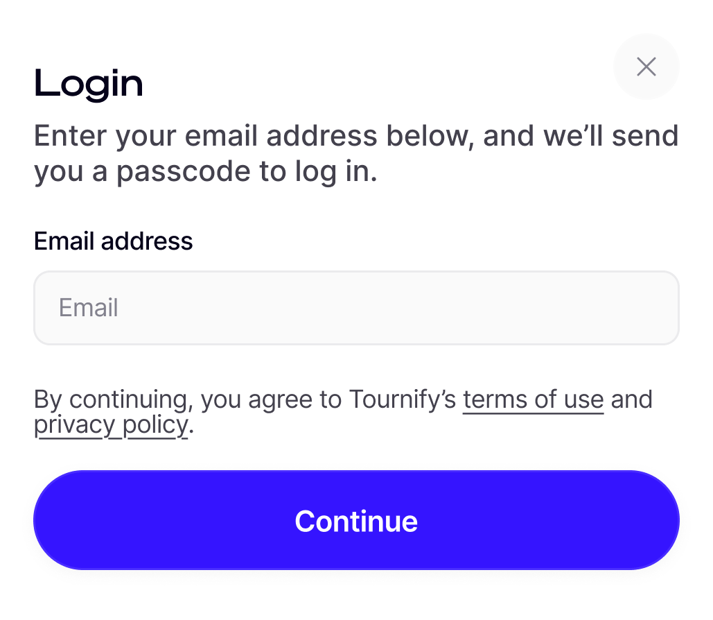 Team- und Schiedsrichter-Login